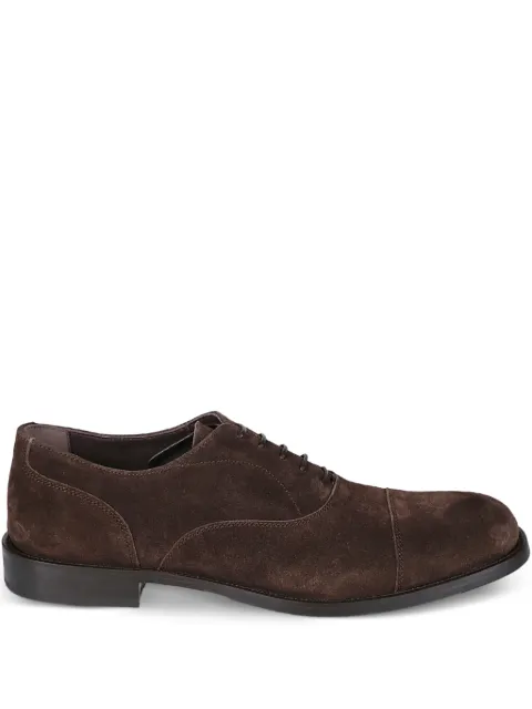 Baldinini cap-toe suede derby shoes