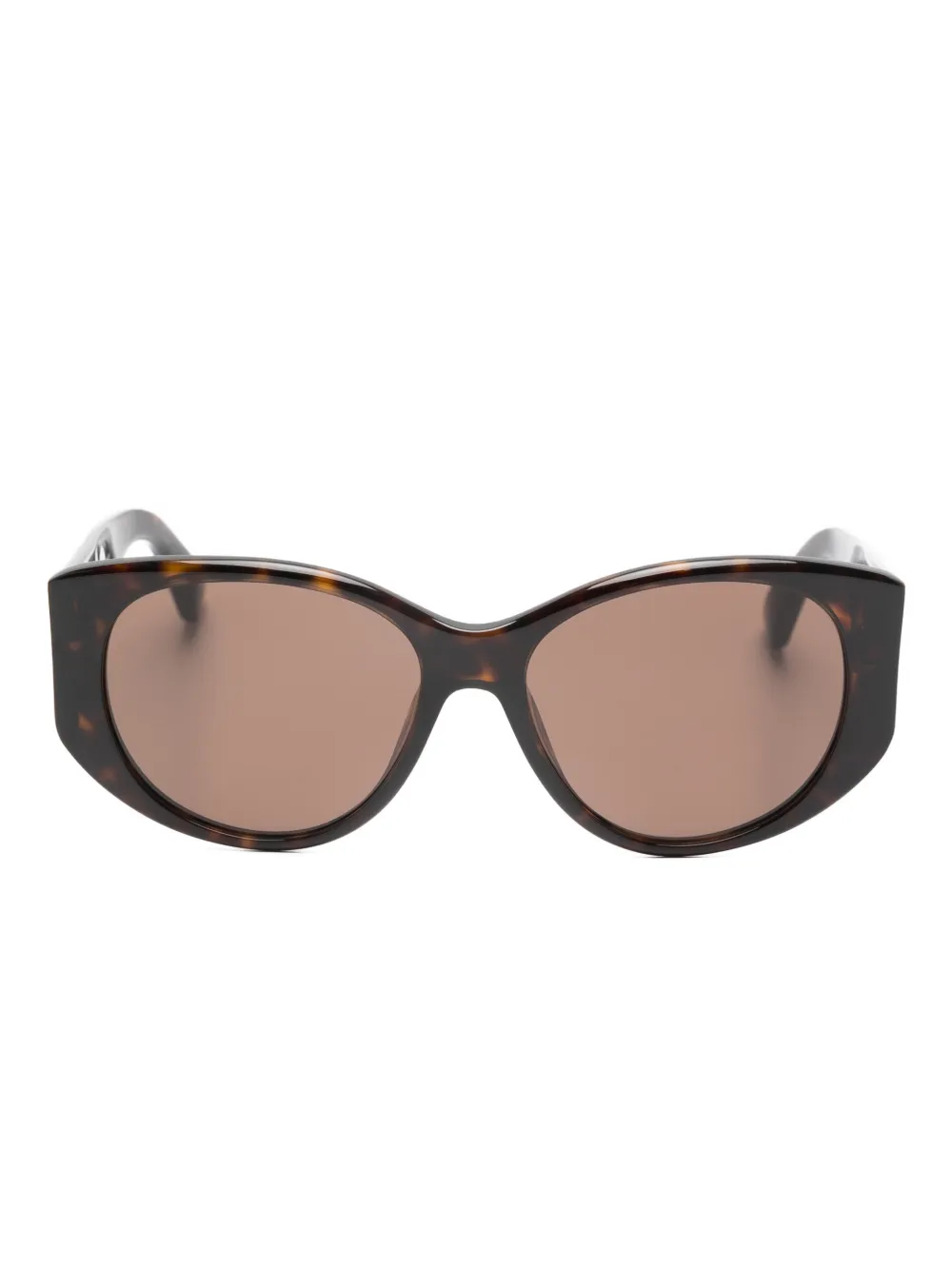 Balenciaga Eyewear Occhiali da sole geometrici - Marrone