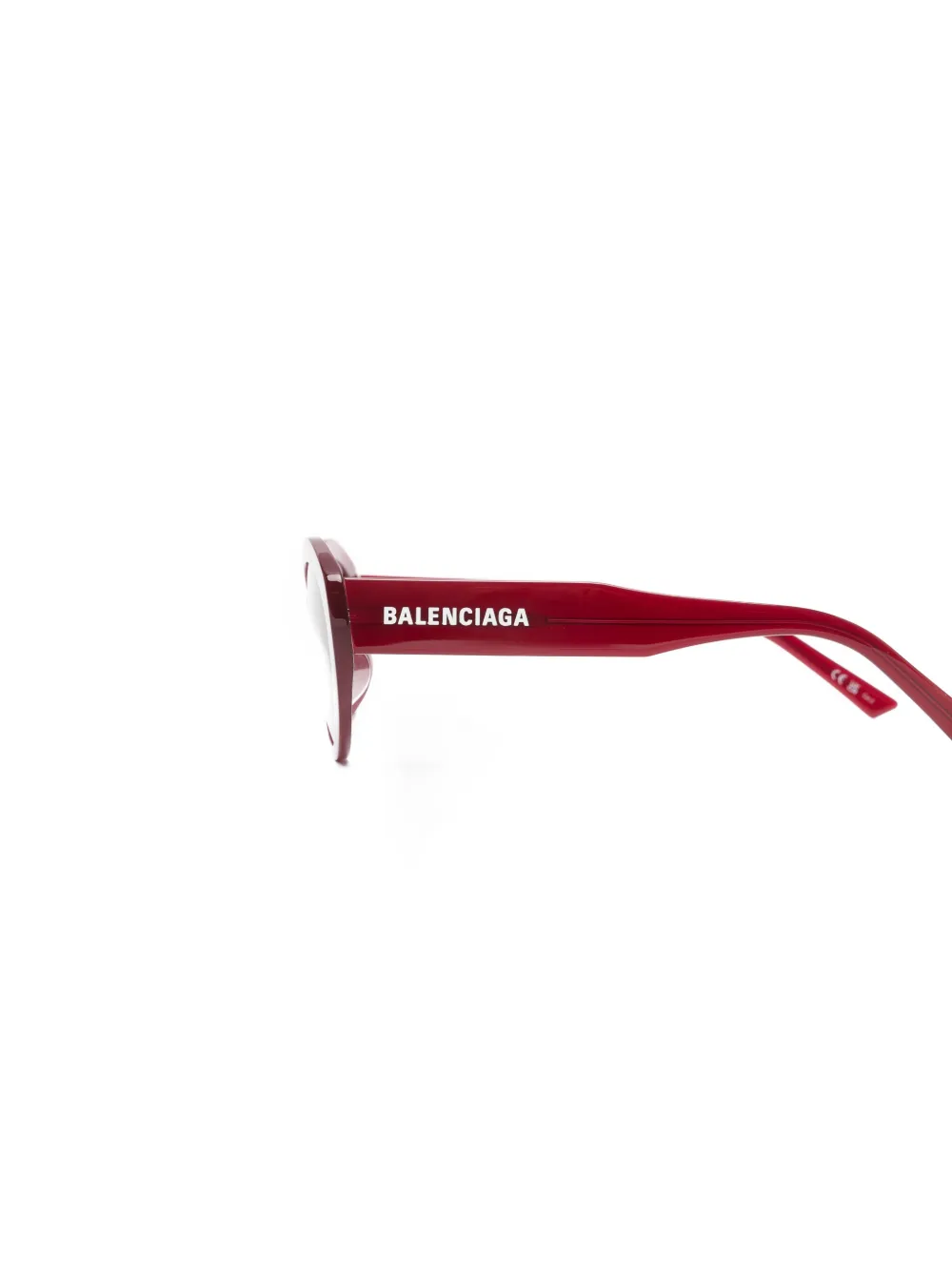 Balenciaga Eyewear BB0446S zonnebril met ovalen montuur Rood