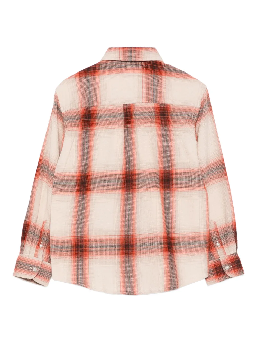 Tommy Hilfiger Junior Waffle-texture Shirt In Orange