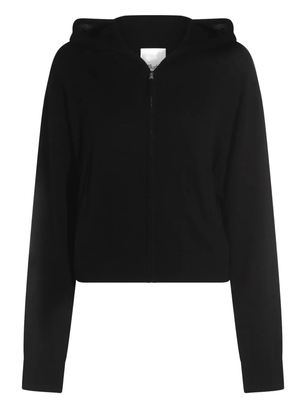 Allude hoodie con cierre | negro | Image 1