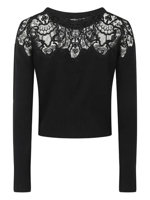 Ermanno Scervino lace cashmere sweater