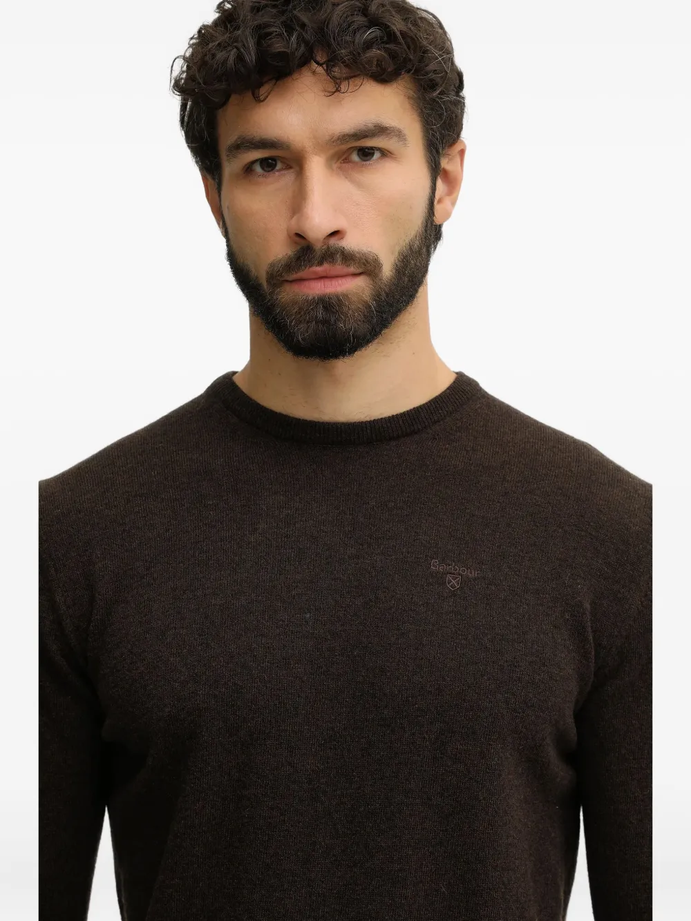 Barbour Logo Top In Brown