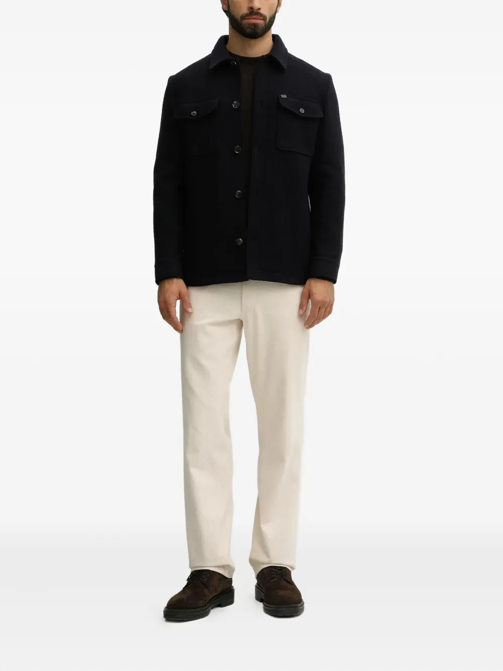 Barbour Top met logo - Bruin