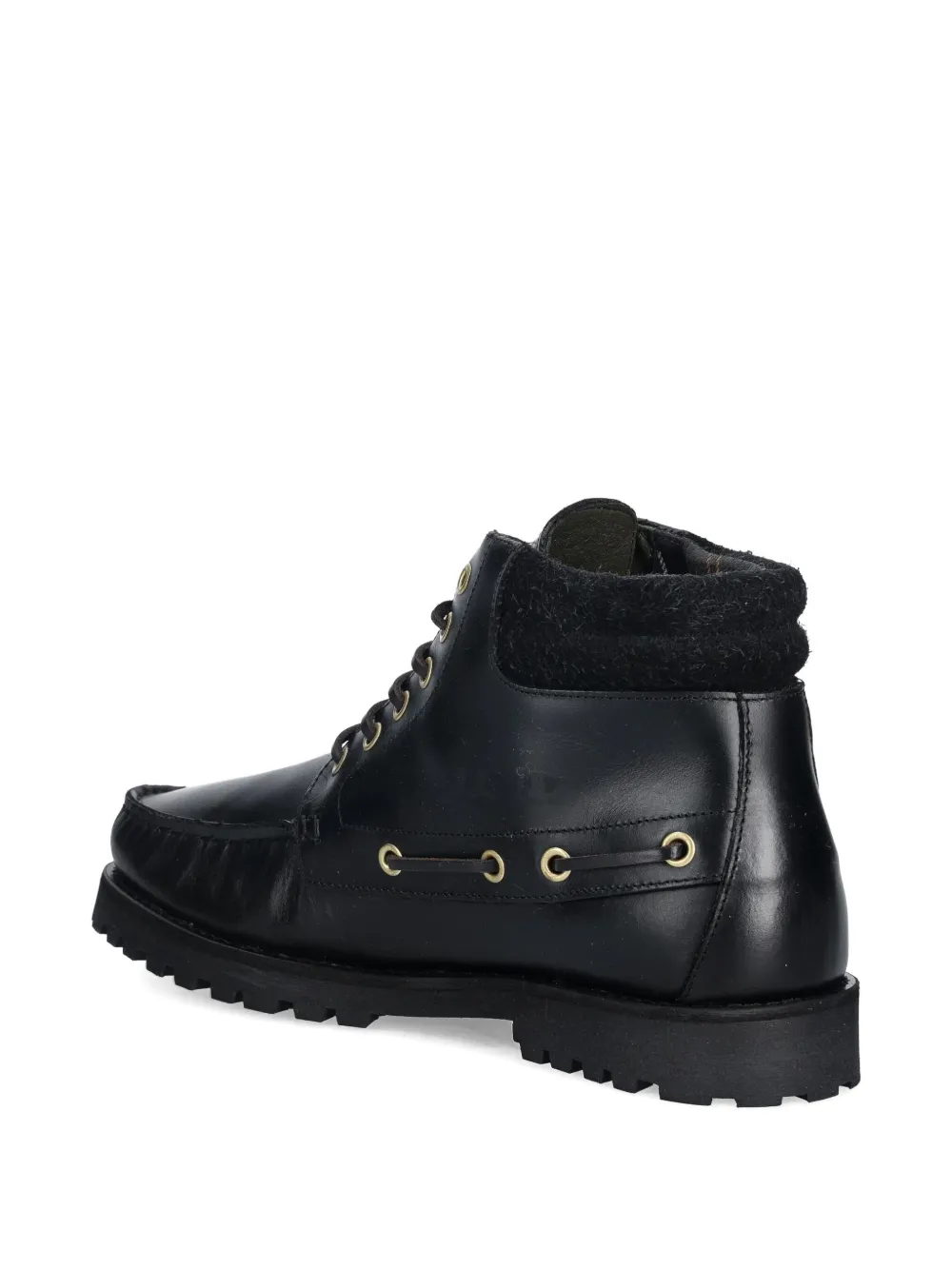 Barbour 30mm Tiller Eyelet Lace-up Boots In Black