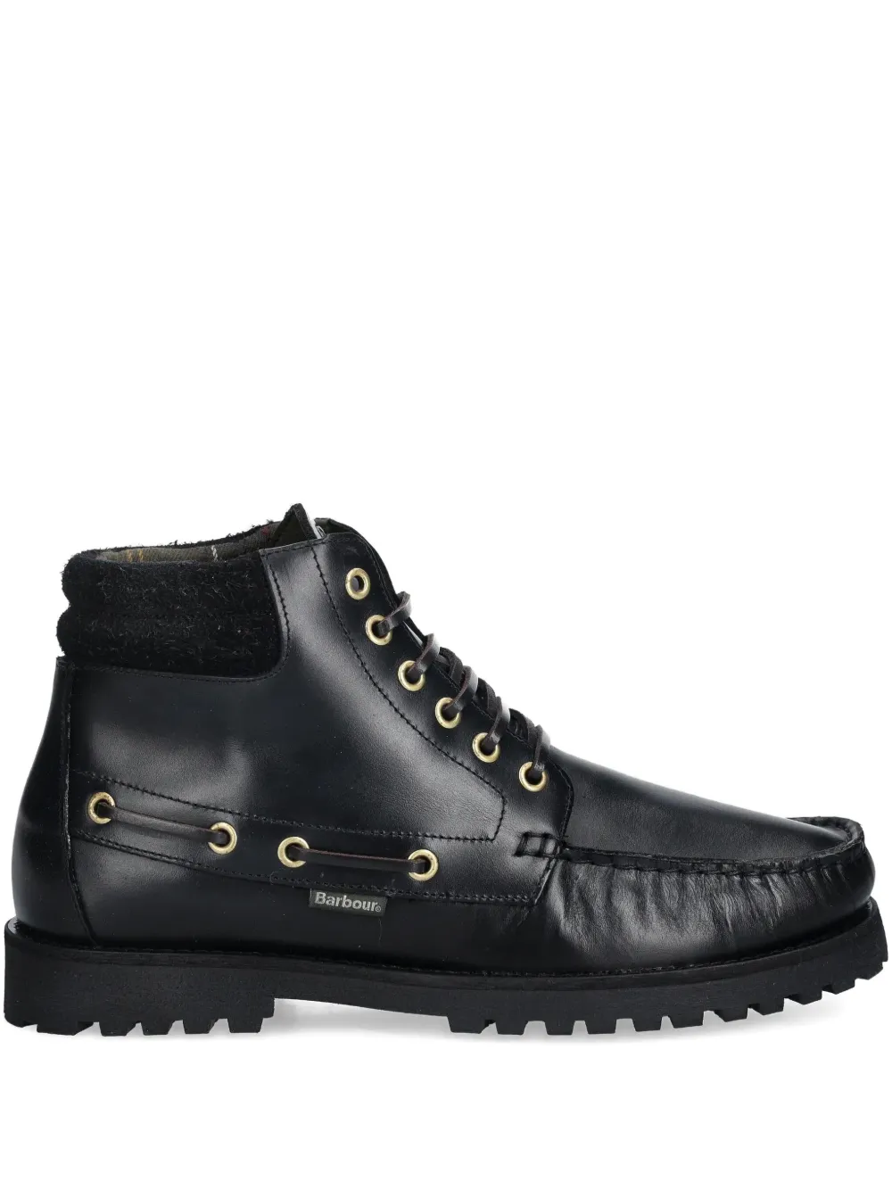 Barbour botas Tiller con tacón de 30mm | negro | Image 1