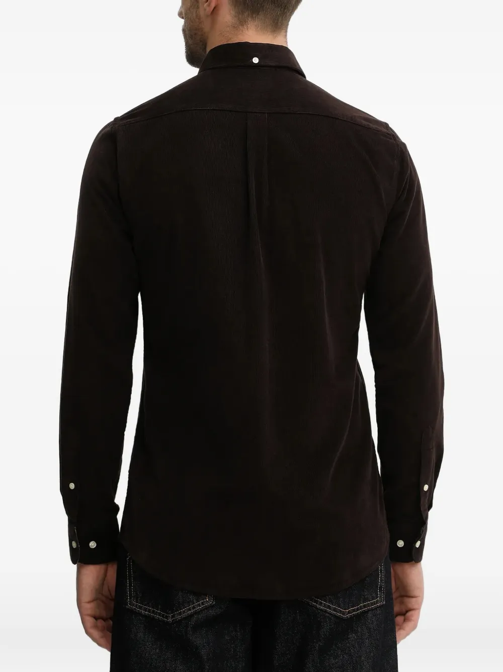 Barbour Ramsey Pocket Corduroy Shirt In Brown