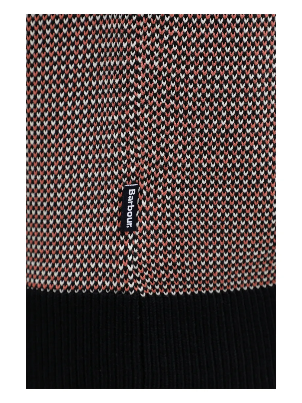 Barbour Wells Patterned Crew-neck Sweater In Brown