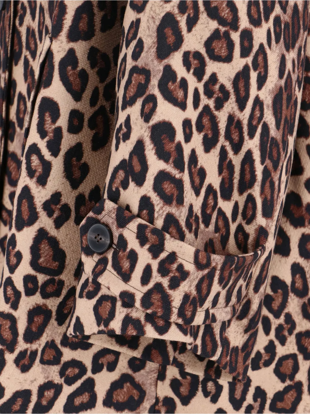 Alberto Biani Button-up jas met luipaardprint Beige