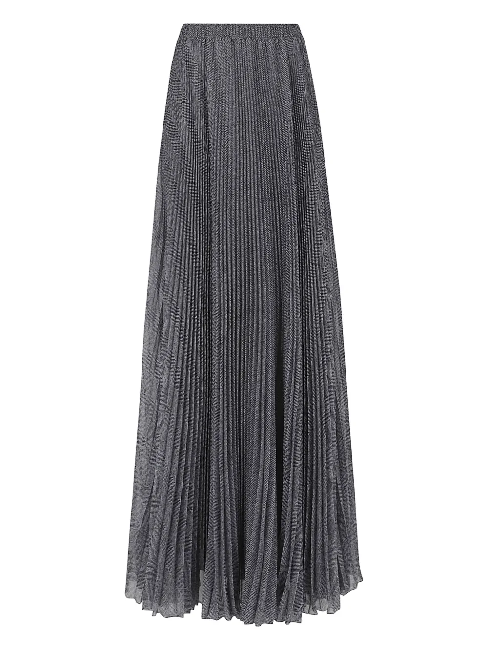 Ermanno Scervino Pleated Maxi Skirt In Gray