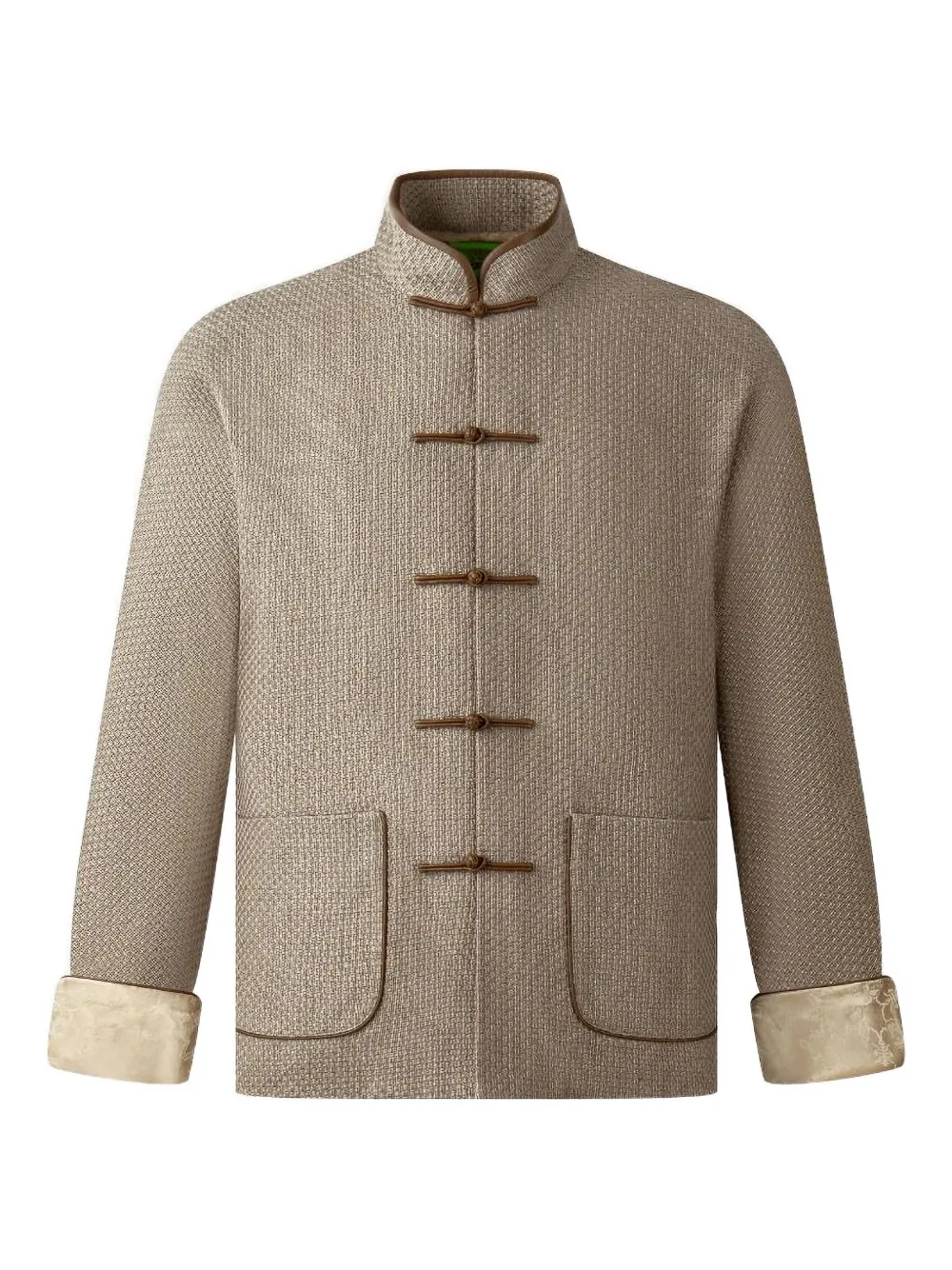 Shanghai Tang frog-buttons jacket | Neutrals | Image 1