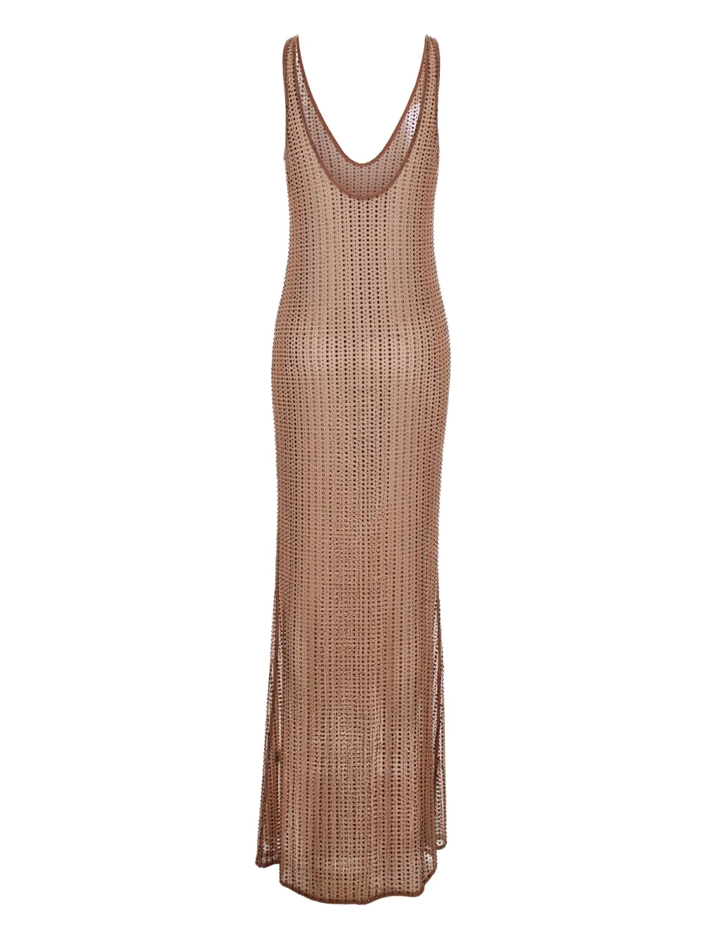 VENUJA crystal-embellished dress - Beige
