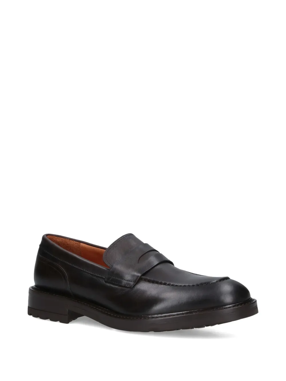 Alexander Hotto Leren loafers - Bruin