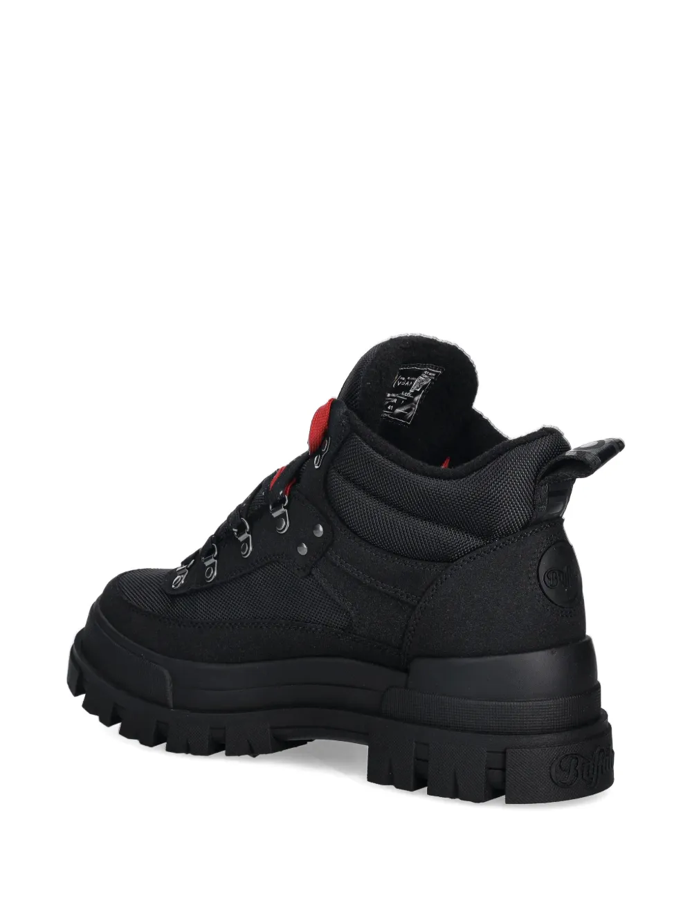 Buffalo Aspha gewatteerde laarzen met chunky zool Zwart