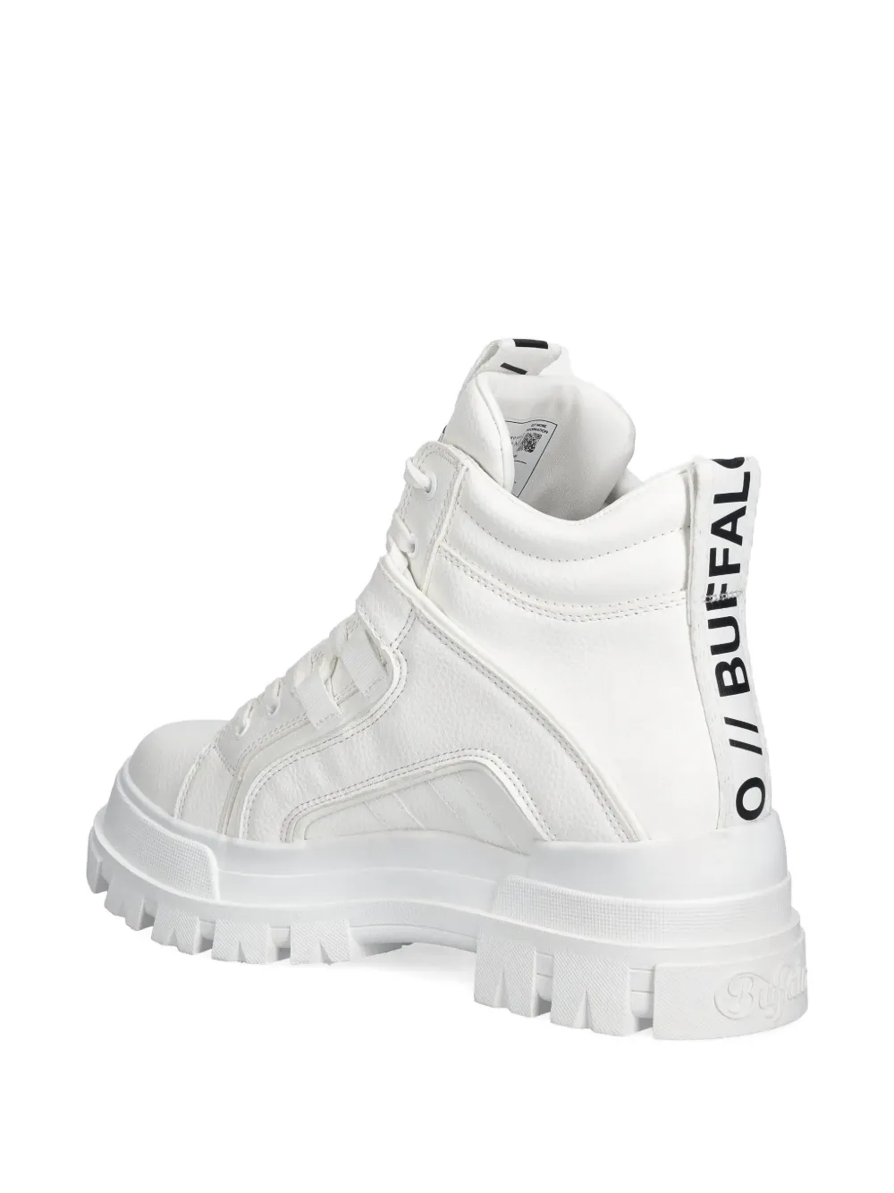 Buffalo Aspha platform lace-up boots Wit