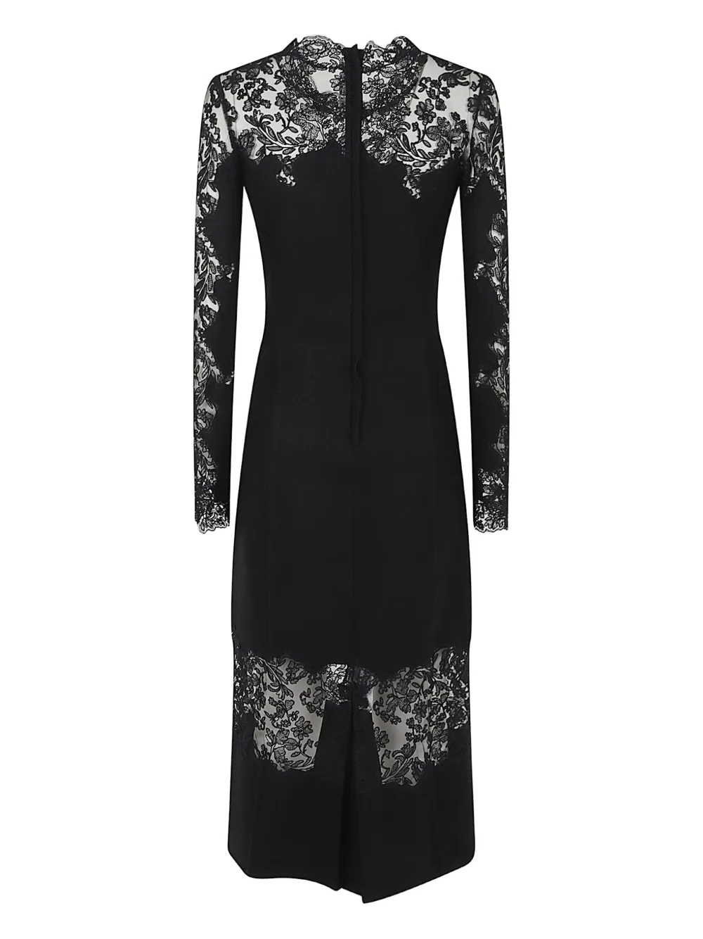 Ermanno Scervino Lace Wool Dress In Multi