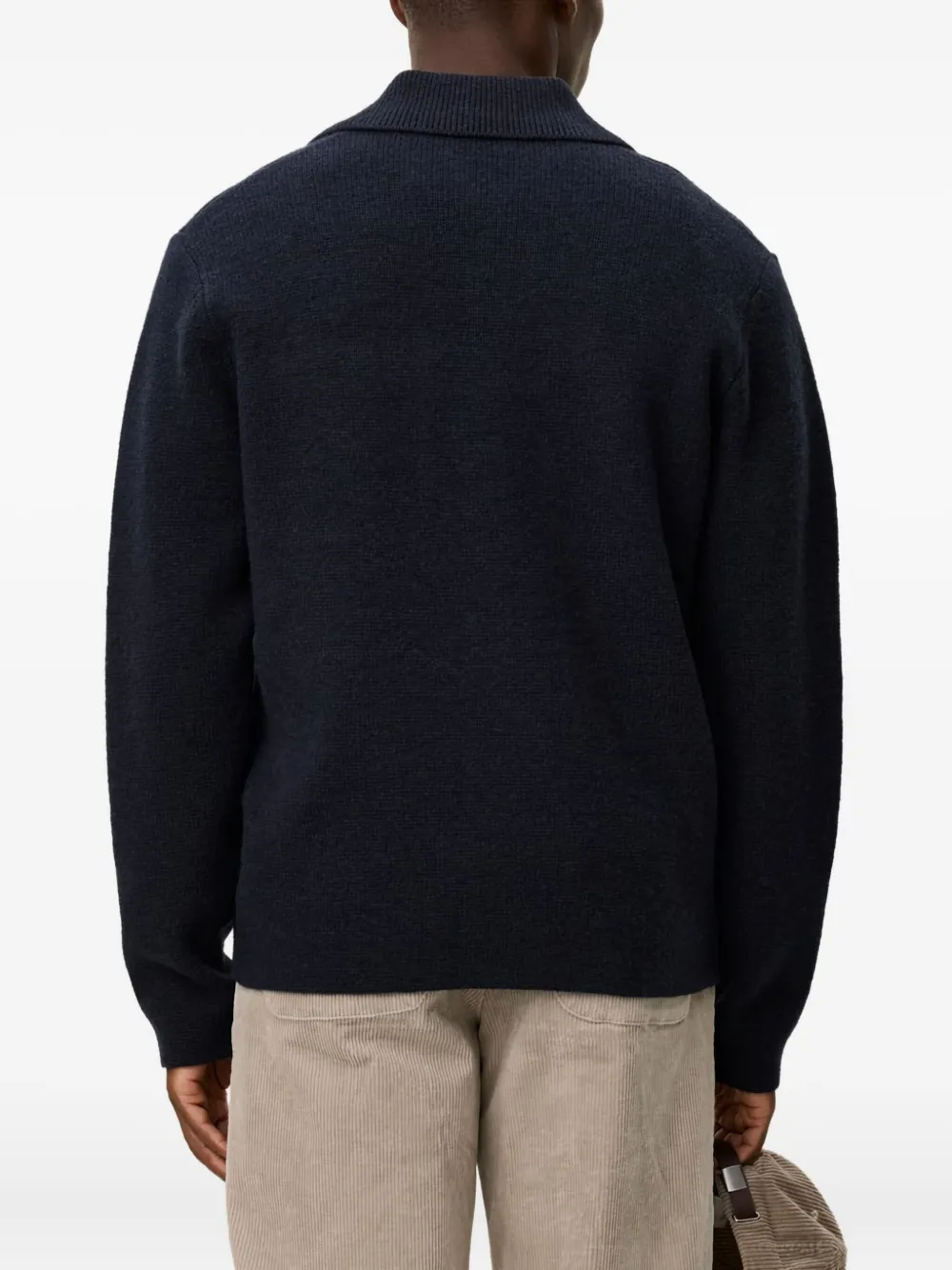 Les Deux Milano Pocket Knit Overshirt In Blue