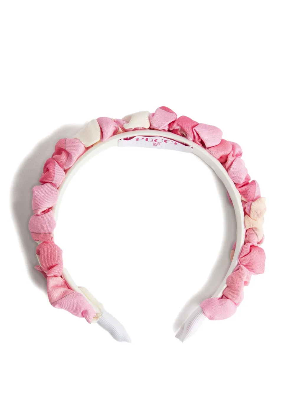 Pucci Junior Ruffled Headband In Pink