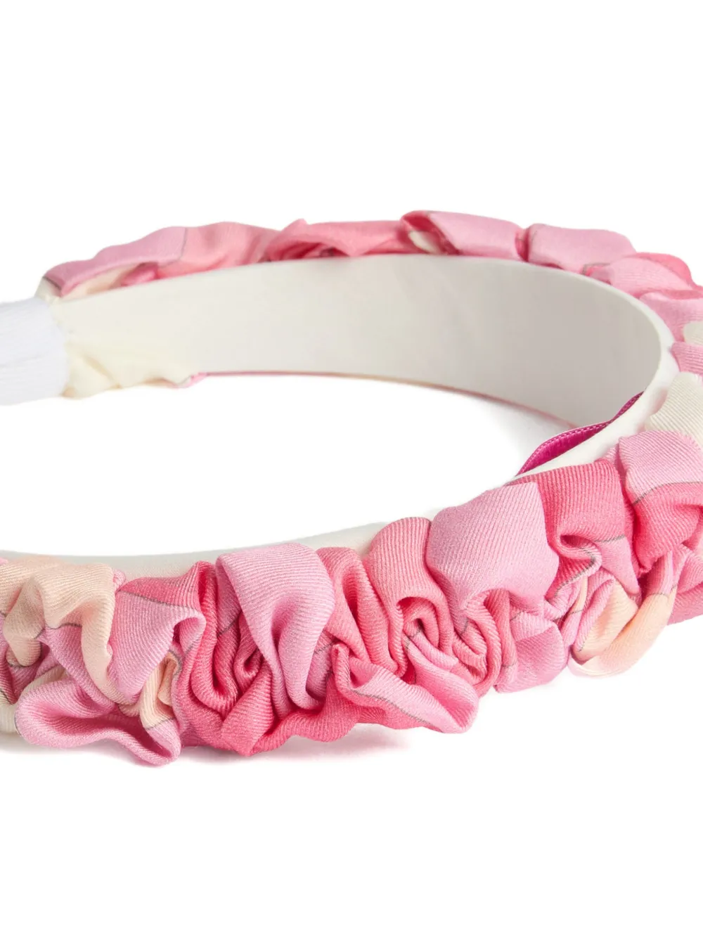 Pucci Junior Ruffled Headband In Pink