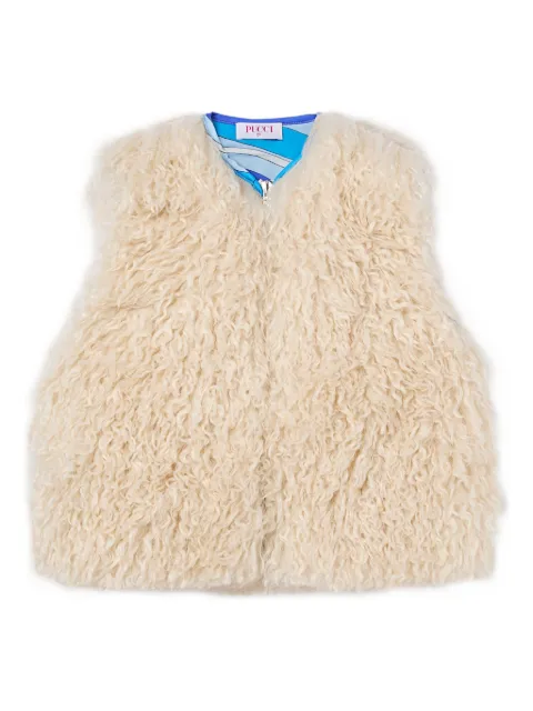 PUCCI Junior faux-fur gilet