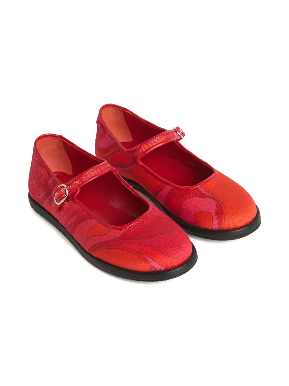 PUCCI Junior ballerines à imprimé Orchidée | rouge | Image 1