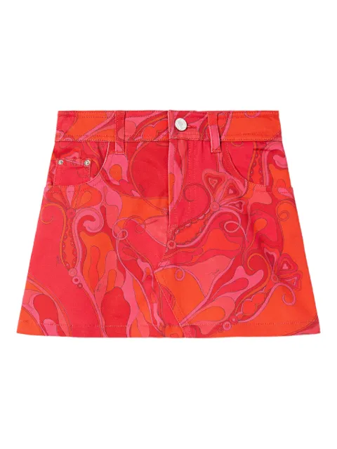 PUCCI Junior Orchidee-print skirt