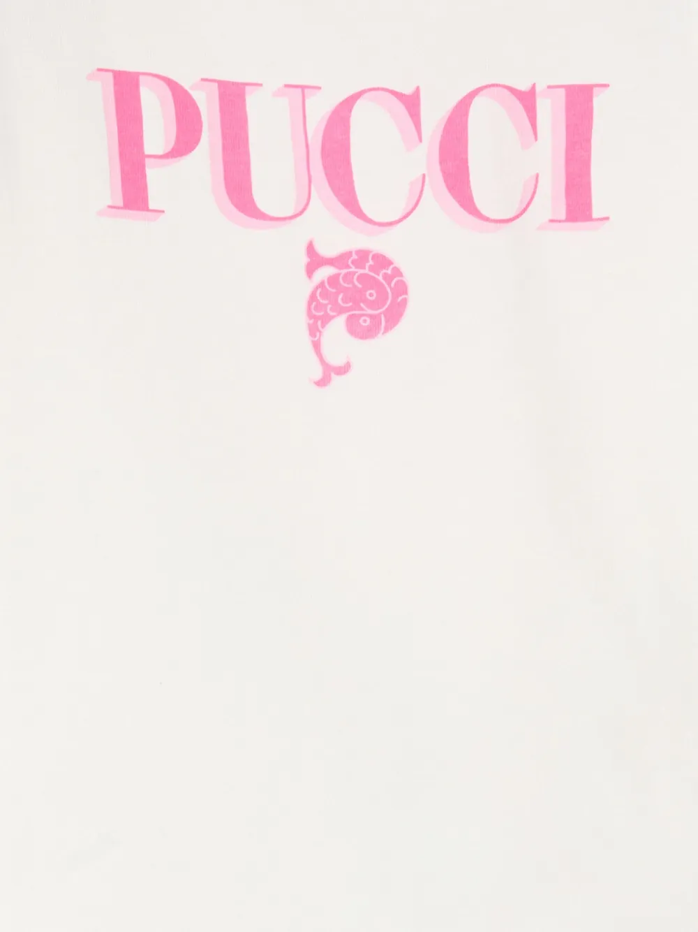 Pucci Junior Logo-print T-shirt In White