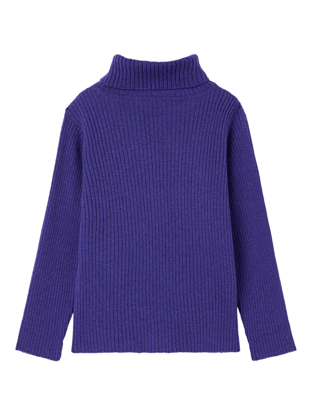 Pucci Junior Logo-detail Turtleneck Sweater In Purple