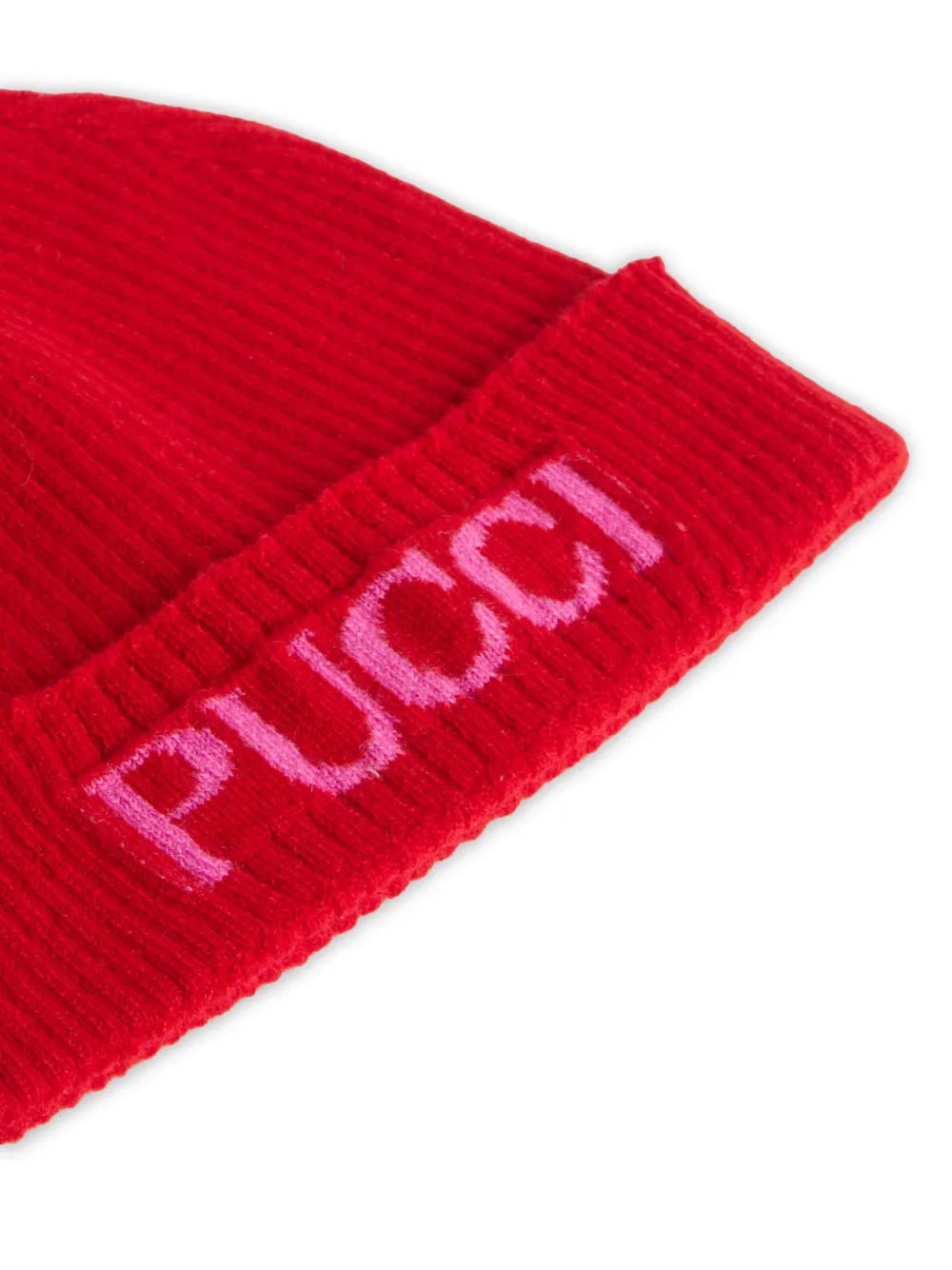 PUCCI Junior Muts met logo jacquard Rood