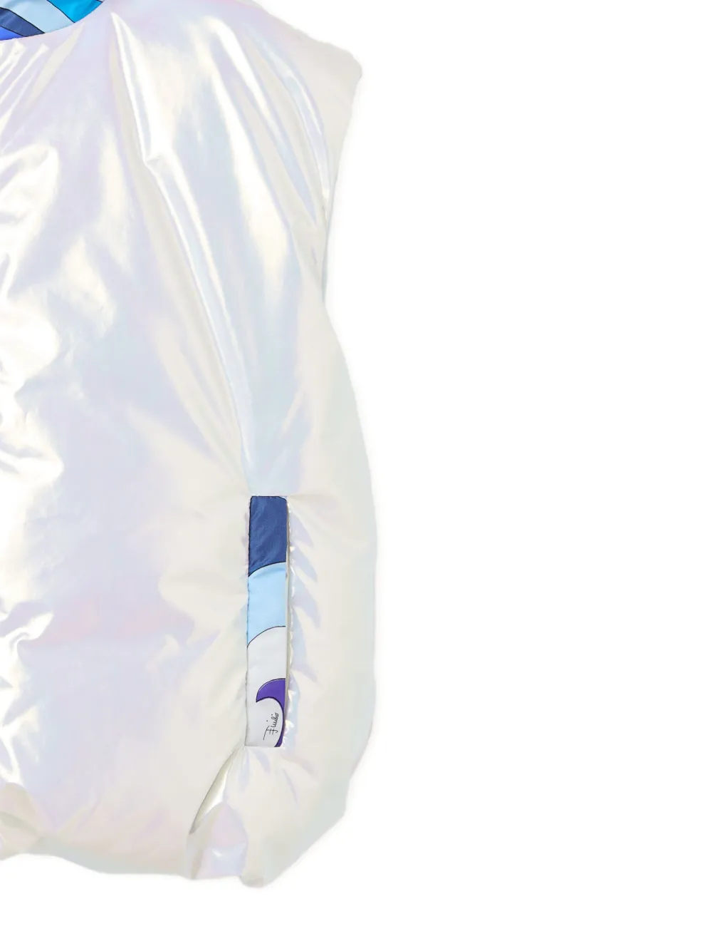 PUCCI Junior Bodywarmer met holografisch effect Wit