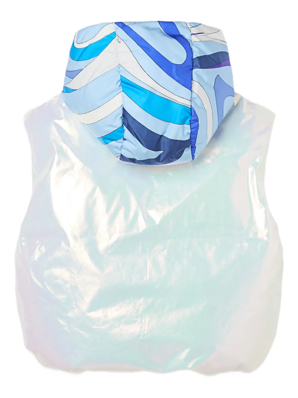 PUCCI Junior holographic-effect down gilet | Girls Waistcoats & Gilets | Image 2