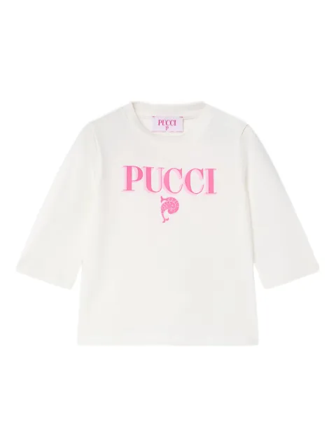 PUCCI Junior logo-print T-shirt