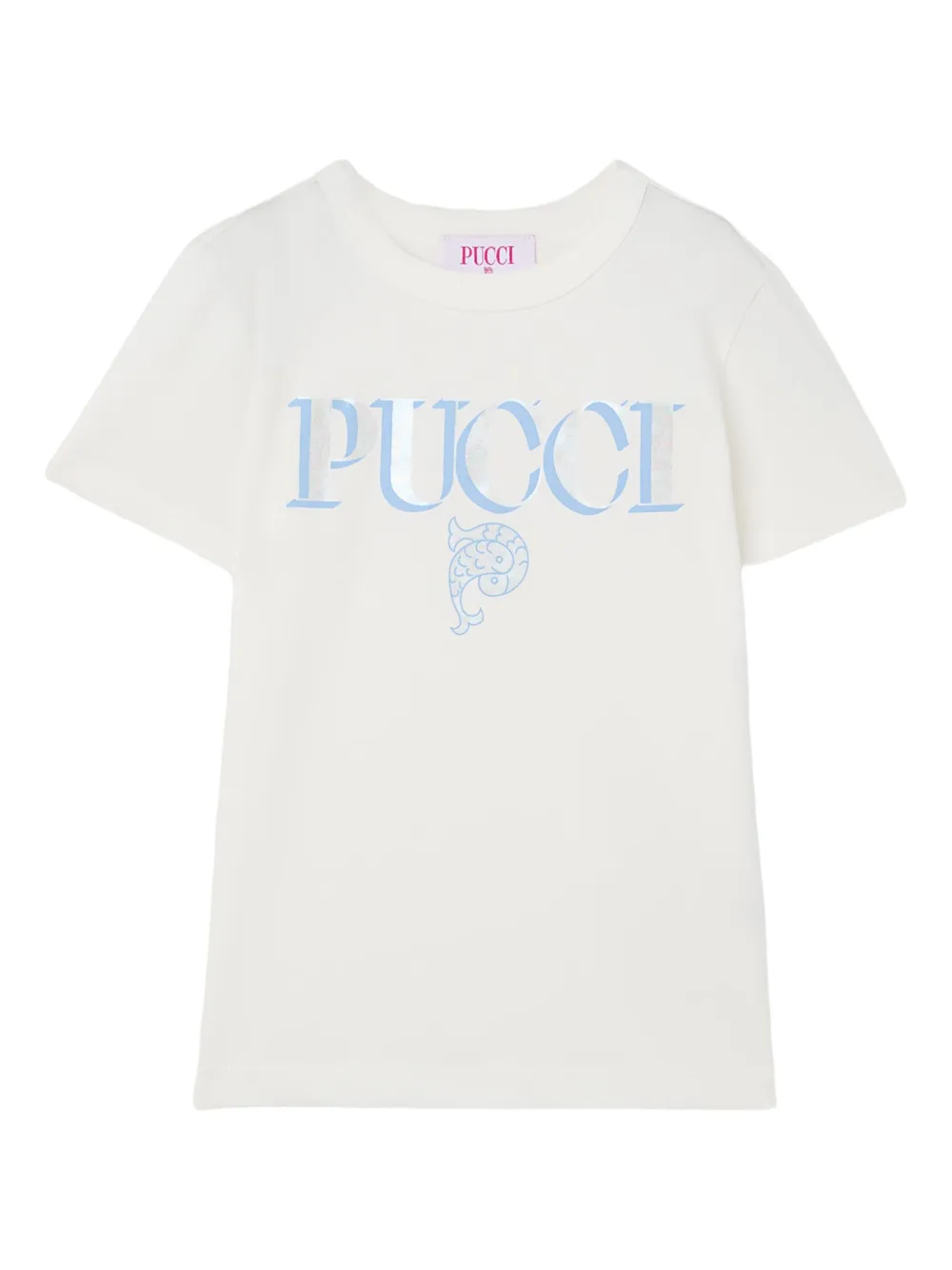 Pucci Junior Logo-print T-shirt In White