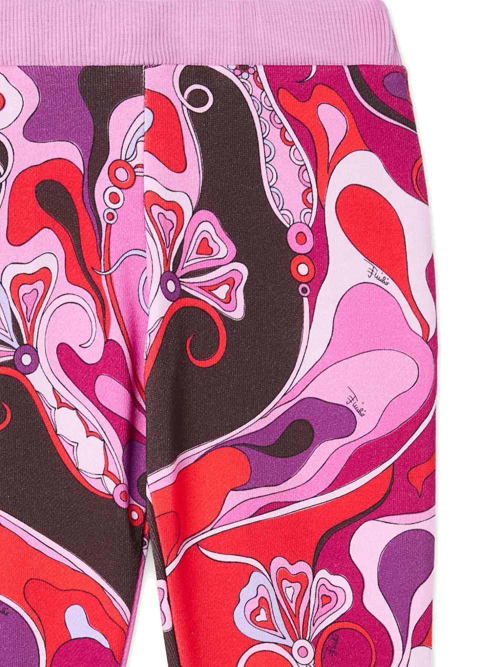 Pucci Junior Orchidée-print Joggers In Multi