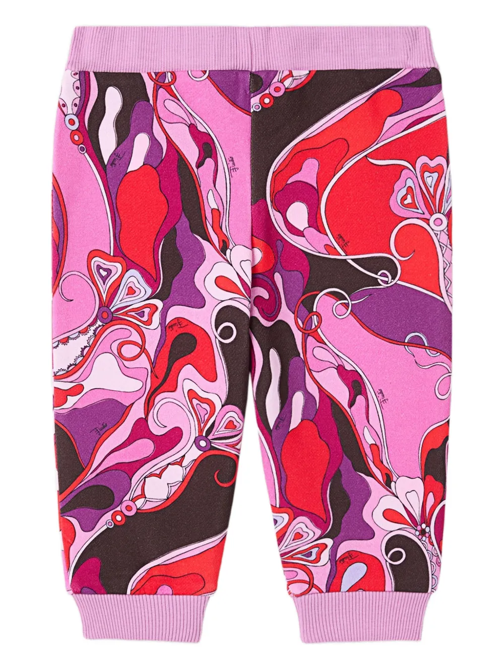Pucci Junior Orchidée-print Joggers In Multi