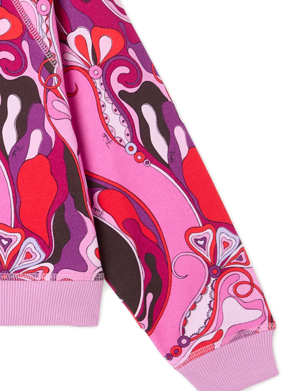 PUCCI Junior Sweater met orchidee-print Roze