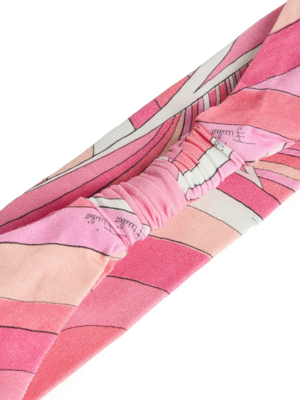 Pucci Junior Iride-print Hairband In Pink