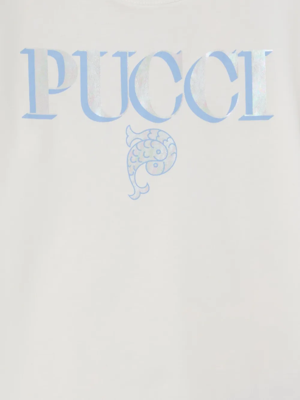 Pucci Junior Long-sleeve T-shirt In White