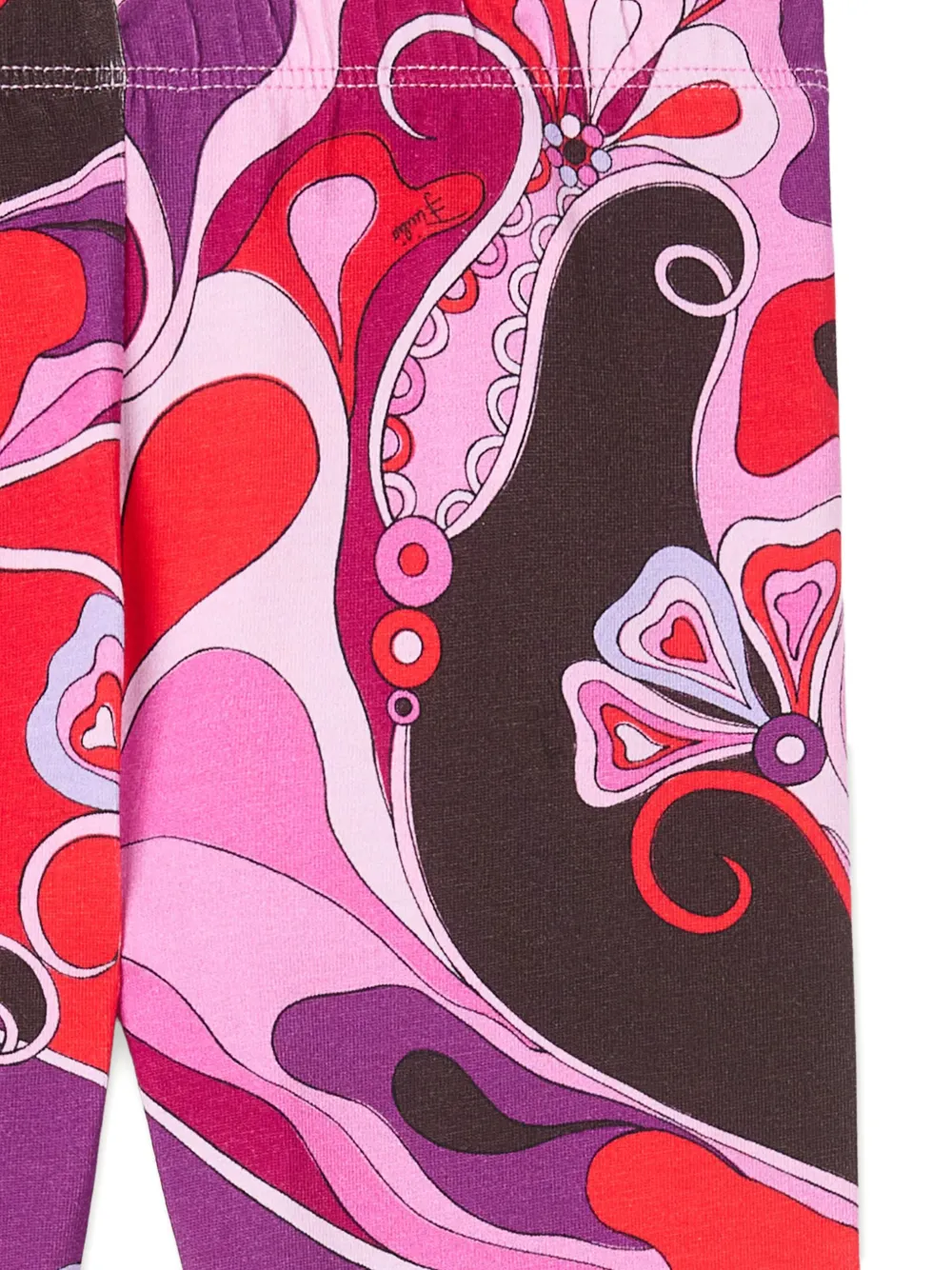 Pucci Junior Orchidee-print Leggings In Multi