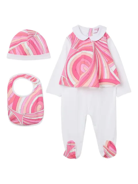 PUCCI Junior iride-print babygrow set