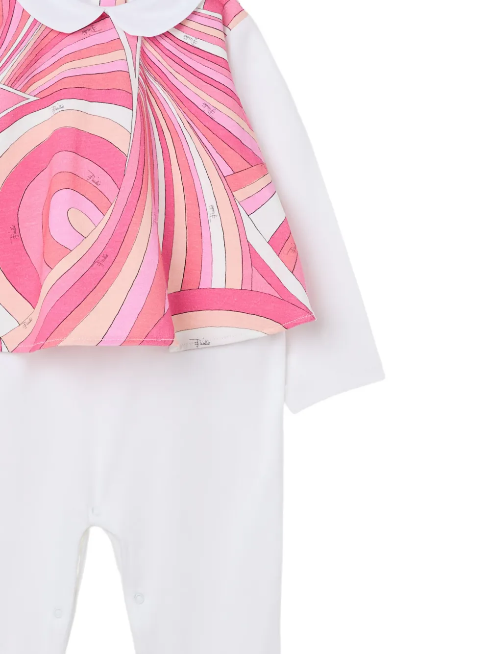 PUCCI Junior Romperset met iride-print Wit