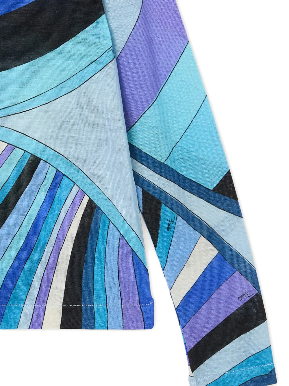 PUCCI Junior Top met iride-print Blauw