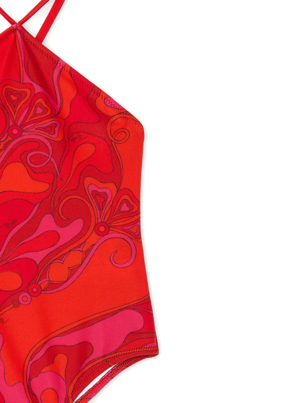 PUCCI Junior Badpak met orchidee-print Rood