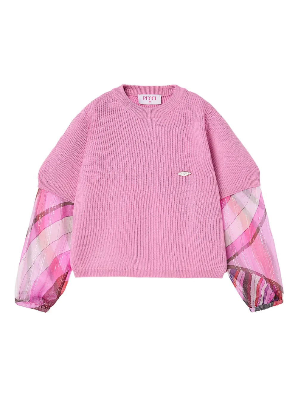 PUCCI Junior layered sweater | Pink | Image 1