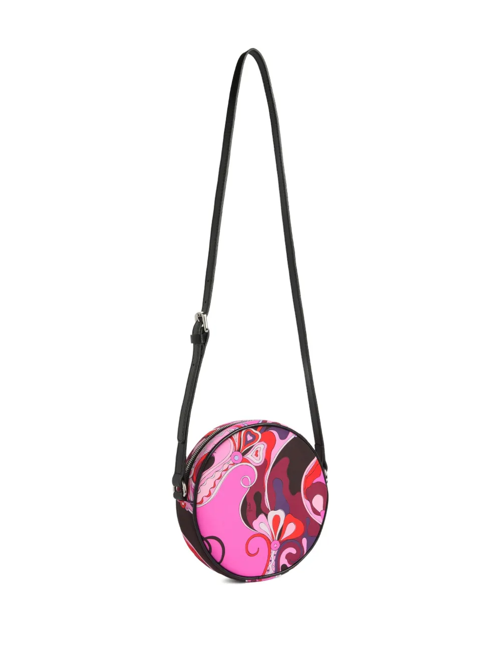 PUCCI Junior Orchidee-print zip-fastening shoulder bag - Roze
