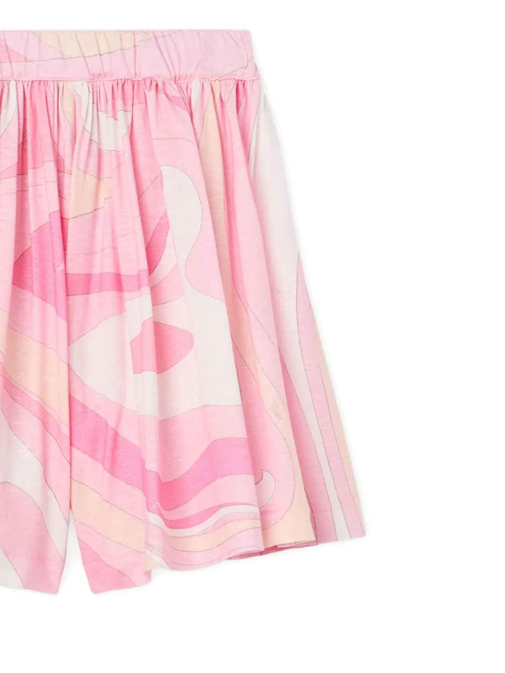 Pucci Junior Marmo-print Skirt In Pink