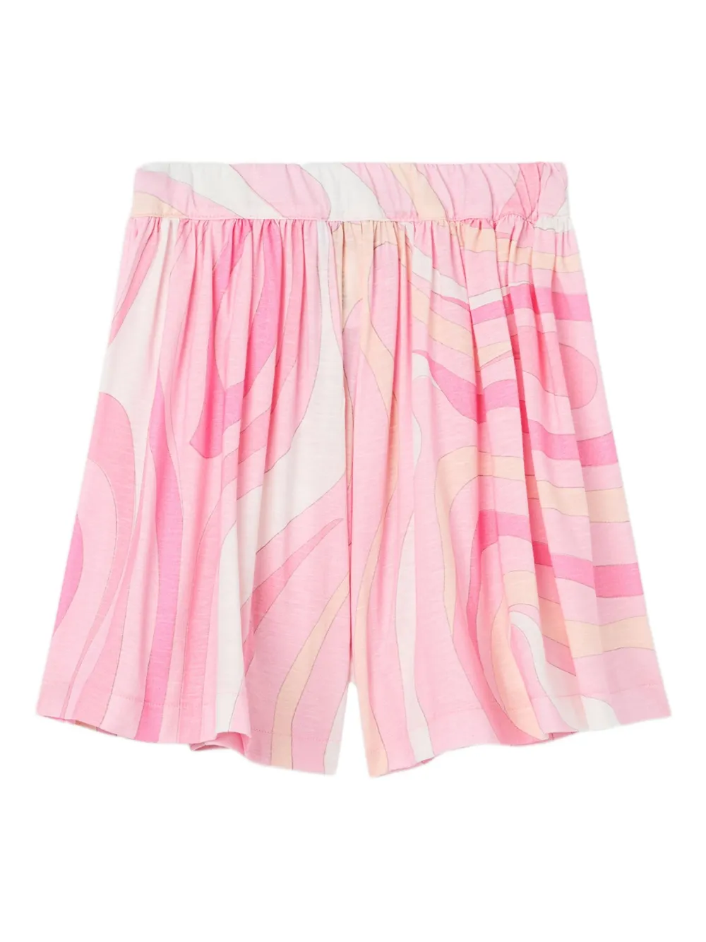 Pucci Junior Marmo-print Skirt In Pink