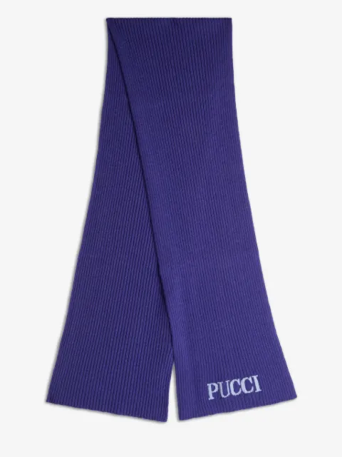 PUCCI Junior bufanda con detalle del logo