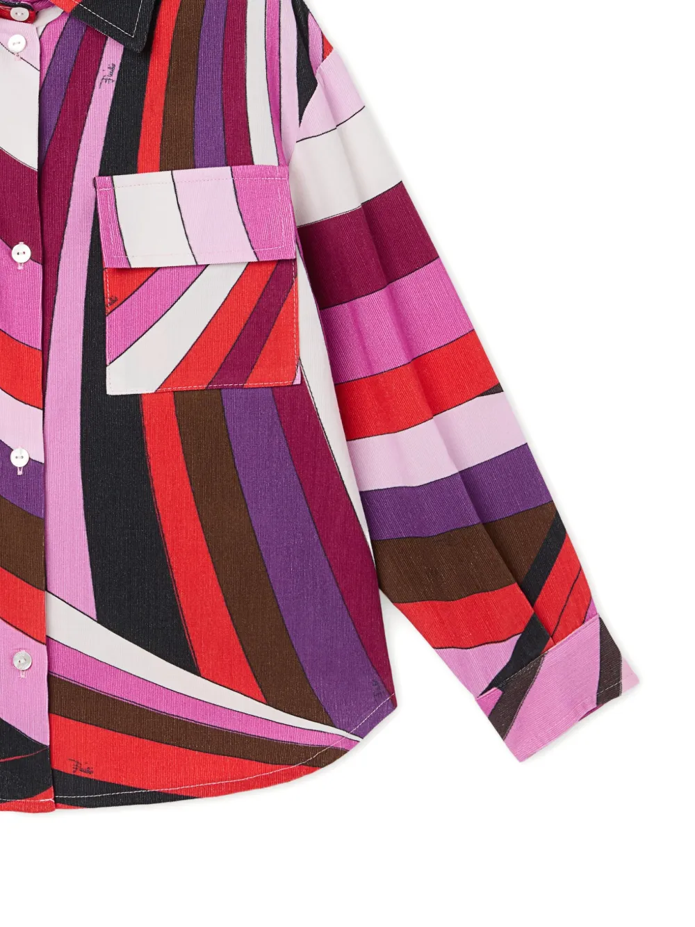 PUCCI Junior Shirt met iride-print Roze