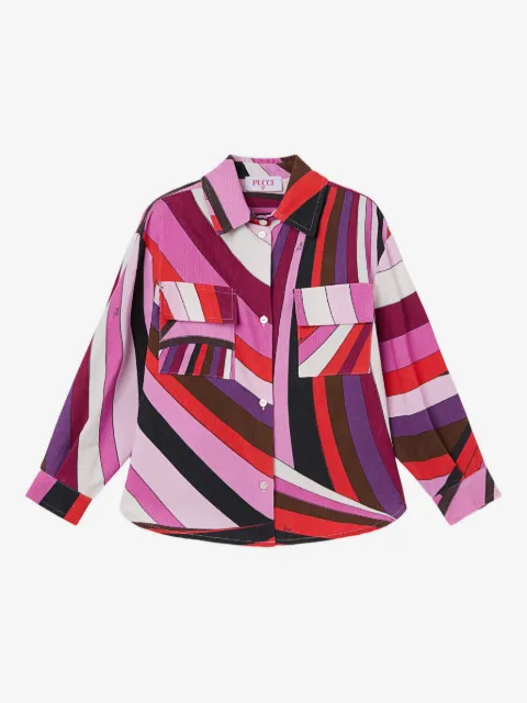 PUCCI Junior iride-print shirt
